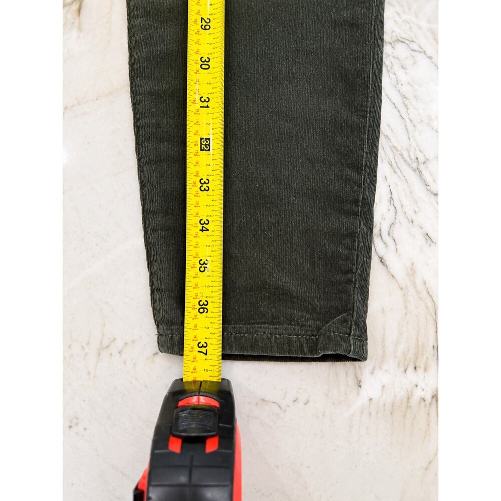 Quiet Luxury Preppy Heritage Olive Corduroy Skinny Pants KUT Diana Stretch 4 - Picture 10 of 14